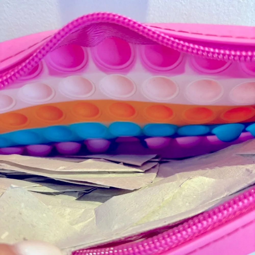 NWOT Girls Multicolor Pop It Bag